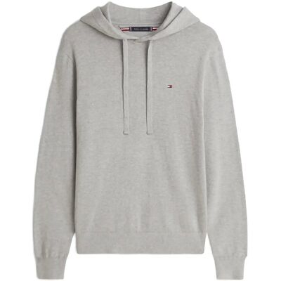 Tommy Hilfiger Essential Cotton Hoody M MEDIUM GREY HEATHER M Tommy Hilfiger Essential Cotton Hoody M MEDIUM GREY HEATHER M