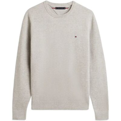 Tommy Hilfiger Seasonal Structure Cneck M LIGHT GREY HEATHER M Tommy Hilfiger Seasonal Structure Cneck M LIGHT GREY HEATHER M