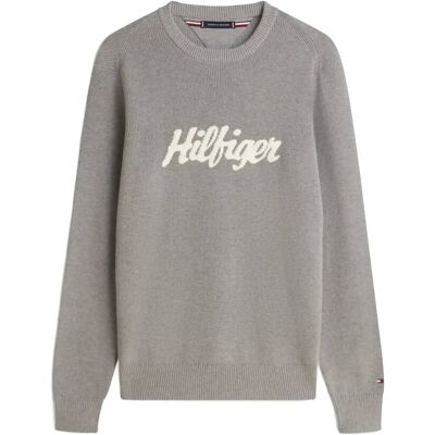Tommy Hilfiger Seasonal Graphic Cotton Cneck M MEDIUM GREY HEATHER M Tommy Hilfiger Seasonal Graphic Cotton Cneck M MEDIUM GREY HEATHER M