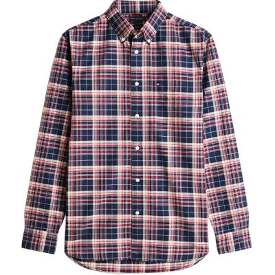 Tommy Hilfiger Oxford Heritage Plaid Rf Shirt M PITCH BLUE CHECK M Tommy Hilfiger Oxford Heritage Plaid Rf Shirt M PITCH BLUE CHECK M