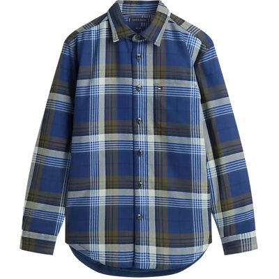 Tommy Hilfiger Padded Overshirt M PITCH BLUE CHECK M Tommy Hilfiger Padded Overshirt M PITCH BLUE CHECK M
