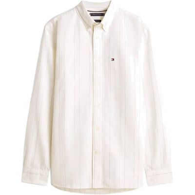 Tommy Hilfiger Heritage Oxford Pin Stripe Shirt XXL IVORY SILK XXL Tommy Hilfiger Heritage Oxford Pin Stripe Shirt XXL IVORY SILK XXL
