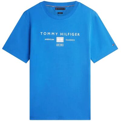 Tommy Hilfiger Brand Love Mono Stack Tee M BLUE ORBIT M Tommy Hilfiger Brand Love Mono Stack Tee M BLUE ORBIT M