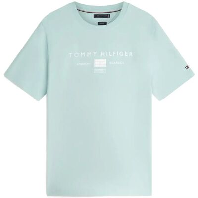 Tommy Hilfiger Brand Love Mono Stack Tee XL CRUSHED MINT XL Tommy Hilfiger Brand Love Mono Stack Tee XL CRUSHED MINT XL