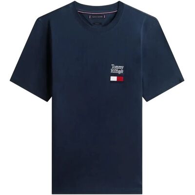 Tommy Hilfiger Brand Love Text Stack Tee L DESERT SKY L Tommy Hilfiger Brand Love Text Stack Tee L DESERT SKY L