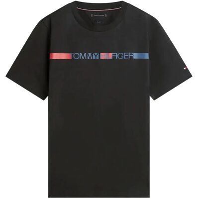 Tommy Hilfiger Brand Love Stripe Tee XXL BLACK XXL Tommy Hilfiger Brand Love Stripe Tee XXL BLACK XXL