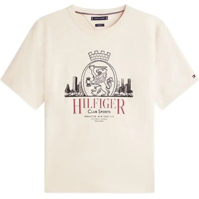 Tommy Hilfiger Heritage Series Crest Tee M HEATHERED OATMILK M Tommy Hilfiger Heritage Series Crest Tee M HEATHERED OATMILK M