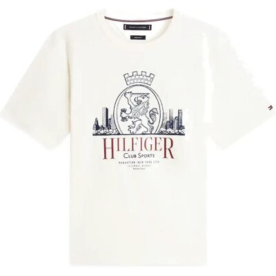 Tommy Hilfiger Heritage Series Crest Tee M IVORY PETAL M Tommy Hilfiger Heritage Series Crest Tee M IVORY PETAL M