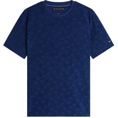 Tommy Hilfiger Aop Flag Jacquard Tee M CARBON NAVY M Tommy Hilfiger Aop Flag Jacquard Tee M CARBON NAVY M
