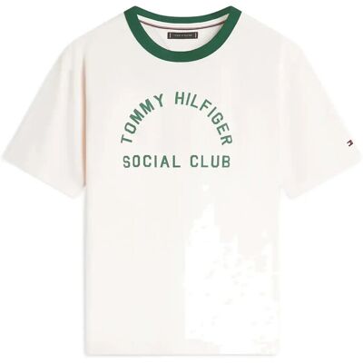Tommy Hilfiger Country Club Ringer Tee M IVORY PETAL M Tommy Hilfiger Country Club Ringer Tee M IVORY PETAL M