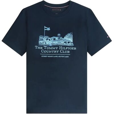 Tommy Hilfiger Country Club Graphic Tee M DESERT SKY M Tommy Hilfiger Country Club Graphic Tee M DESERT SKY M