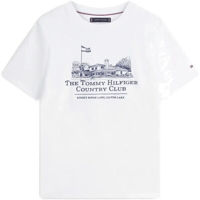 Tommy Hilfiger Country Club Graphic Tee M WHITE M Tommy Hilfiger Country Club Graphic Tee M WHITE M