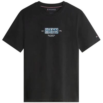 Tommy Hilfiger Heritage Label Tee M BLACK M Tommy Hilfiger Heritage Label Tee M BLACK M