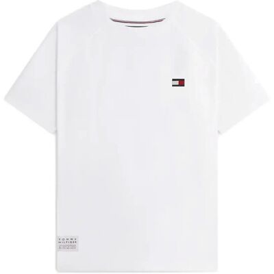 Tommy Hilfiger Tommy Flag Elevated Tee M WHITE M Tommy Hilfiger Tommy Flag Elevated Tee M WHITE M