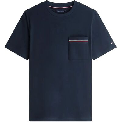 Tommy Hilfiger Global Stripe Pique Pocket Tee M DESERT SKY M Tommy Hilfiger Global Stripe Pique Pocket Tee M DESERT SKY M