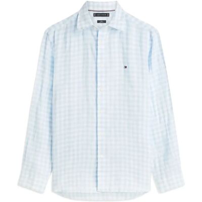 Tommy Hilfiger Linen Essential Gingham Rf Shirt M SWEET BLUE CHECK M Tommy Hilfiger Linen Essential Gingham Rf Shirt M SWEET BLUE CHECK M