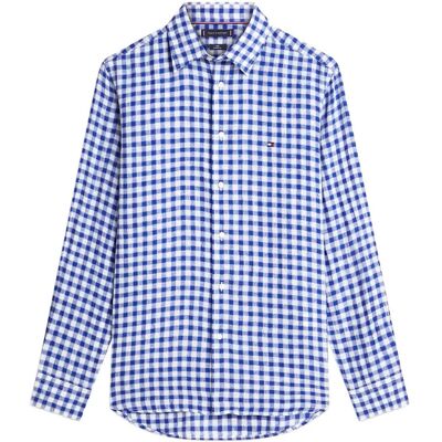 Tommy Hilfiger Linen Essential Gingham Rf Shirt M WEDGE BLUE CHECK M Tommy Hilfiger Linen Essential Gingham Rf Shirt M WEDGE BLUE CHECK M