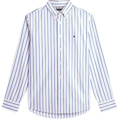 Tommy Hilfiger Flex Poplin Bold Stripe Rf Shirt L WHITE STRIPE L Tommy Hilfiger Flex Poplin Bold Stripe Rf Shirt L WHITE STRIPE L