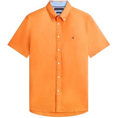 Tommy Hilfiger Linen Blend Solid Ss Rf Sht M BRILLIANT ORANGE M Tommy Hilfiger Linen Blend Solid Ss Rf Sht M BRILLIANT ORANGE M