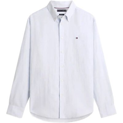 Tommy Hilfiger Linen Blend Dobby Rf Shirt M SWEET BLUE M Tommy Hilfiger Linen Blend Dobby Rf Shirt M SWEET BLUE M