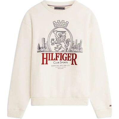 Tommy Hilfiger Heritage Series Crest Sweatshirt S IVORY PETAL S Tommy Hilfiger Heritage Series Crest Sweatshirt S IVORY PETAL S