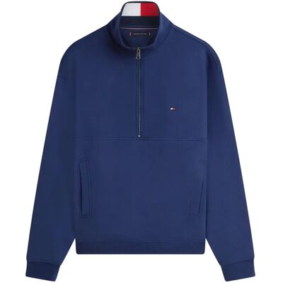 Tommy Hilfiger Flag 1/4 Zip XS CARBON NAVY XS Tommy Hilfiger Flag 1/4 Zip XS CARBON NAVY XS