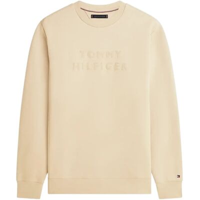 Tommy Hilfiger Mix Media Intechno Crew M SANDALWOOD M Tommy Hilfiger Mix Media Intechno Crew M SANDALWOOD M
