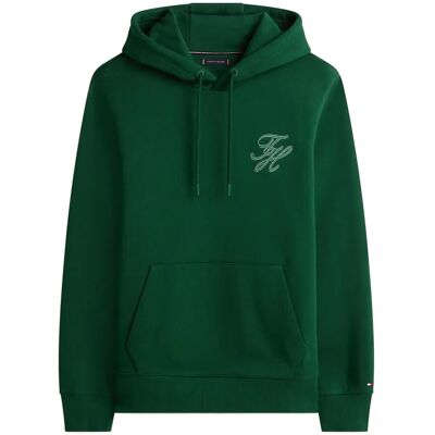 Tommy Hilfiger Script Monogram Hoody M NOCTURNAL GREEN M Tommy Hilfiger Script Monogram Hoody M NOCTURNAL GREEN M
