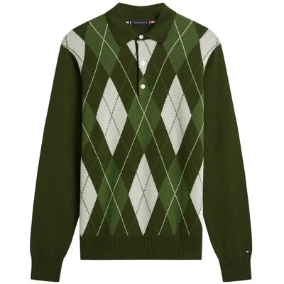 Tommy Hilfiger Argyle Ls Rugby XXL ARCTIC SPRUCE XXL Tommy Hilfiger Argyle Ls Rugby XXL ARCTIC SPRUCE XXL