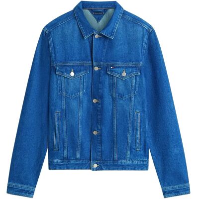 Tommy Hilfiger Regular Trucker Jkt Ike Blue M IKE BLUE M Tommy Hilfiger Regular Trucker Jkt Ike Blue M IKE BLUE M