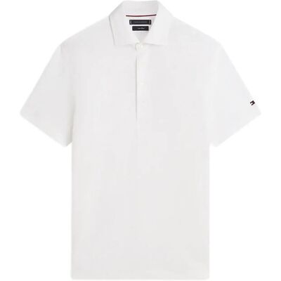Tommy Hilfiger Dc Spread Collar Linen Polo XXL WHITE XXL Tommy Hilfiger Dc Spread Collar Linen Polo XXL WHITE XXL