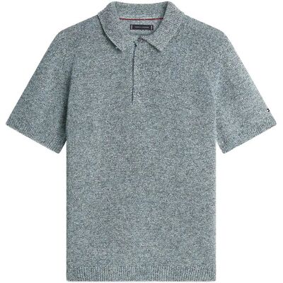 Tommy Hilfiger Dc Spread Collar Mouline Polo L NAVY IRIS MULTI L Tommy Hilfiger Dc Spread Collar Mouline Polo L NAVY IRIS MULTI L