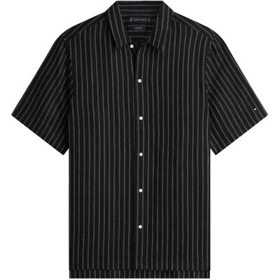 Tommy Hilfiger Dc Engineered Stripe Shirt M BLACK M Tommy Hilfiger Dc Engineered Stripe Shirt M BLACK M