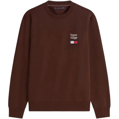 Tommy Hilfiger Tommy Embro Flag Sweatshirt XXL CHOCOLATE XXL Tommy Hilfiger Tommy Embro Flag Sweatshirt XXL CHOCOLATE XXL