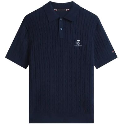 Tommy Hilfiger Cable Short Sleeve Polo M DESERT SKY M Tommy Hilfiger Cable Short Sleeve Polo M DESERT SKY M