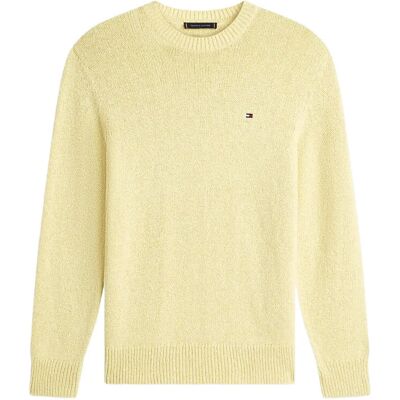 Tommy Hilfiger Two Tone Boucle Crew Neck M CITRONELLA M Tommy Hilfiger Two Tone Boucle Crew Neck M CITRONELLA M