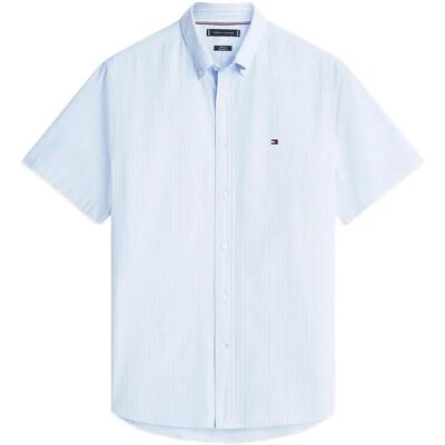 Tommy Hilfiger Flex Poplin Stp Ss Shirt M SWEET BLUE STRIPE M Tommy Hilfiger Flex Poplin Stp Ss Shirt M SWEET BLUE STRIPE M