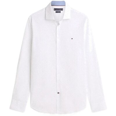 Tommy Hilfiger Cl Geo Print Shirt R/42 WHITE R/42 Tommy Hilfiger Cl Geo Print Shirt R/42 WHITE R/42