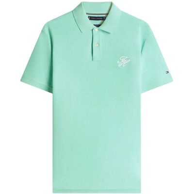 Tommy Hilfiger Th Script Reg Polo XXL ARCTIC AQUA XXL Tommy Hilfiger Th Script Reg Polo XXL ARCTIC AQUA XXL