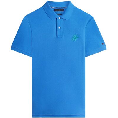 Tommy Hilfiger Th Script Reg Polo XL BLUE ORBIT XL Tommy Hilfiger Th Script Reg Polo XL BLUE ORBIT XL