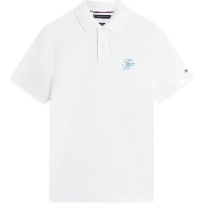 Tommy Hilfiger Th Script Reg Polo XXL WHITE XXL Tommy Hilfiger Th Script Reg Polo XXL WHITE XXL