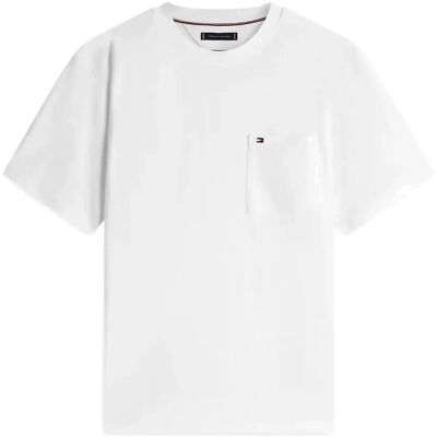Tommy Hilfiger Towelling T-Shirt M ECRU M Tommy Hilfiger Towelling T-Shirt M ECRU M