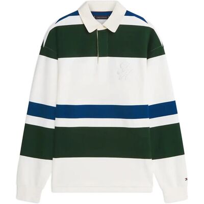 Tommy Hilfiger Relaxed Stripe Rugby XL IVORY PETAL MULTI XL Tommy Hilfiger Relaxed Stripe Rugby XL IVORY PETAL MULTI XL