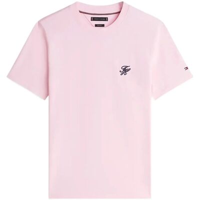 Tommy Hilfiger Script Monogram Swimshop Tee L CLASSIC PINK L Tommy Hilfiger Script Monogram Swimshop Tee L CLASSIC PINK L