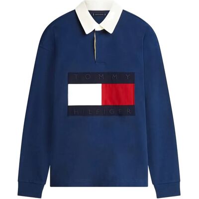 Tommy Hilfiger Flag Rugby XXL CARBON NAVY XXL Tommy Hilfiger Flag Rugby XXL CARBON NAVY XXL