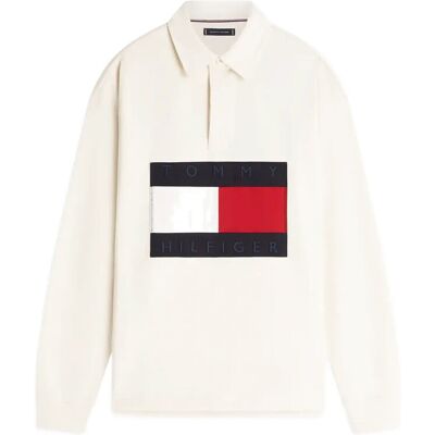 Tommy Hilfiger Flag Rugby XL IVORY PETAL XL Tommy Hilfiger Flag Rugby XL IVORY PETAL XL