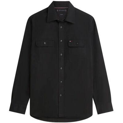 Tommy Hilfiger Overshirt Twill Rf M BLACK M Tommy Hilfiger Overshirt Twill Rf M BLACK M