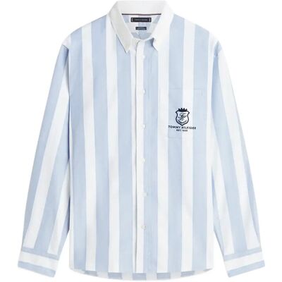 Tommy Hilfiger Club Prep Oxf Classic Fit Shirt M SHIRT BLUE STRIPE M Tommy Hilfiger Club Prep Oxf Classic Fit Shirt M SHIRT BLUE STRIPE M