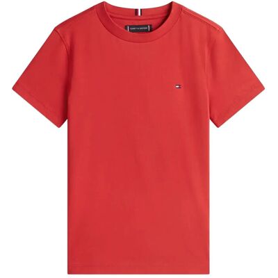 Tommy Hilfiger Essential Cotton Reg Fit Tee Ss 128 TERRACOTTA RED 128 Tommy Hilfiger Essential Cotton Reg Fit Tee Ss 128 TERRACOTTA RED 128