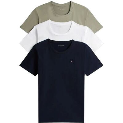 Tommy Hilfiger 3P Ss Tee M DES SKY UTL SAGE WHITE M Tommy Hilfiger 3P Ss Tee M DES SKY UTL SAGE WHITE M